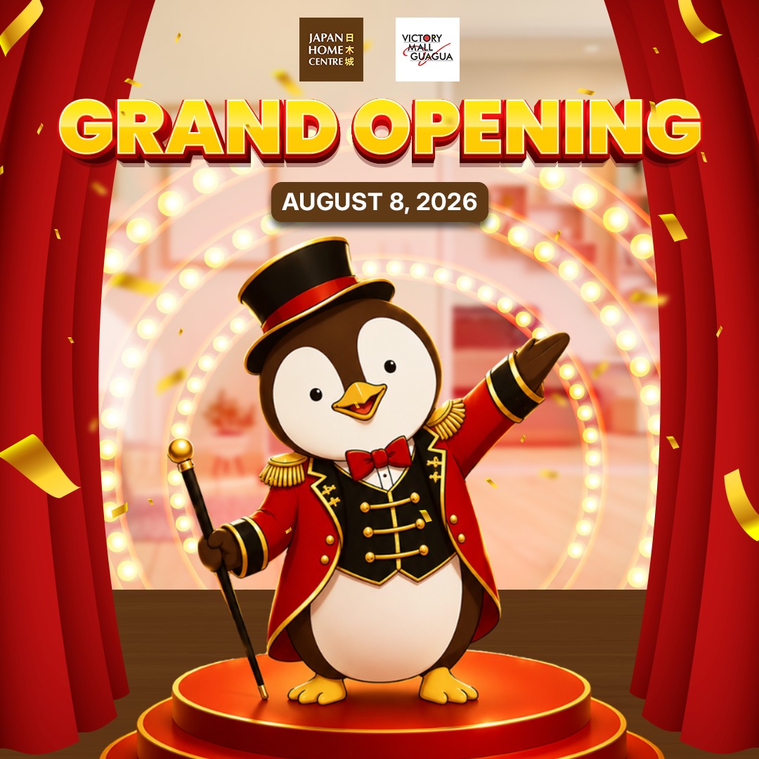 Japan Home Centre Facebook ad: JAPAN HOME CENTRE VICTORY MALL GUAGUA, GRAND OPENING!