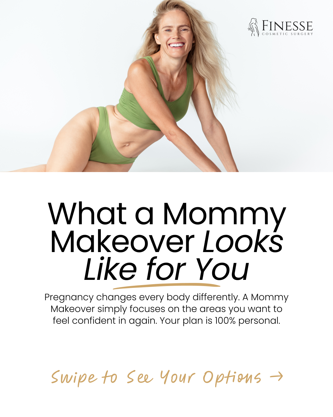Finesse Cosmetic Surgery Facebook ad: You deserve to feel like yourself again, on…