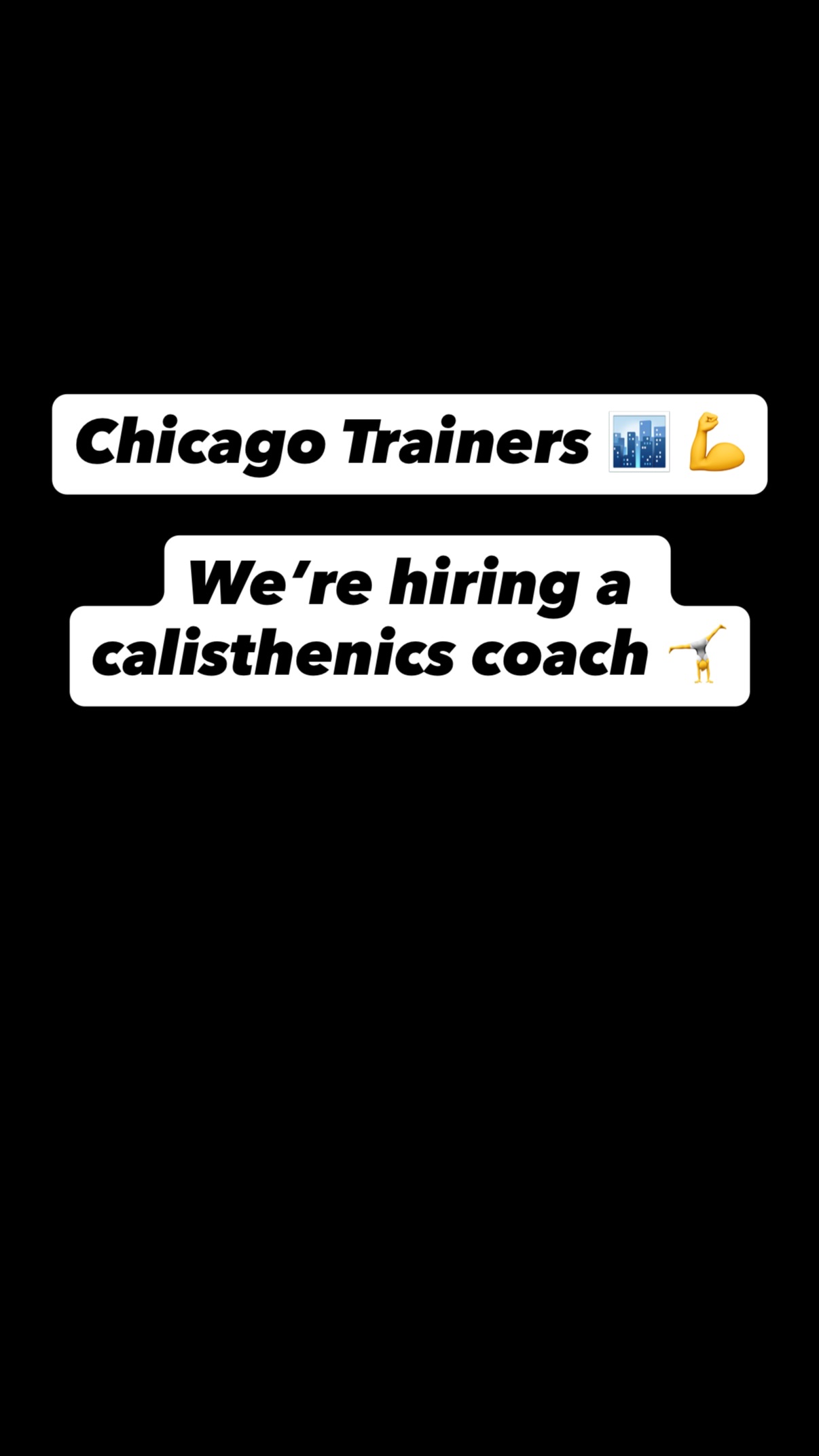 Capră - Bodyweight Training Facebook ad: Chicago Trainers