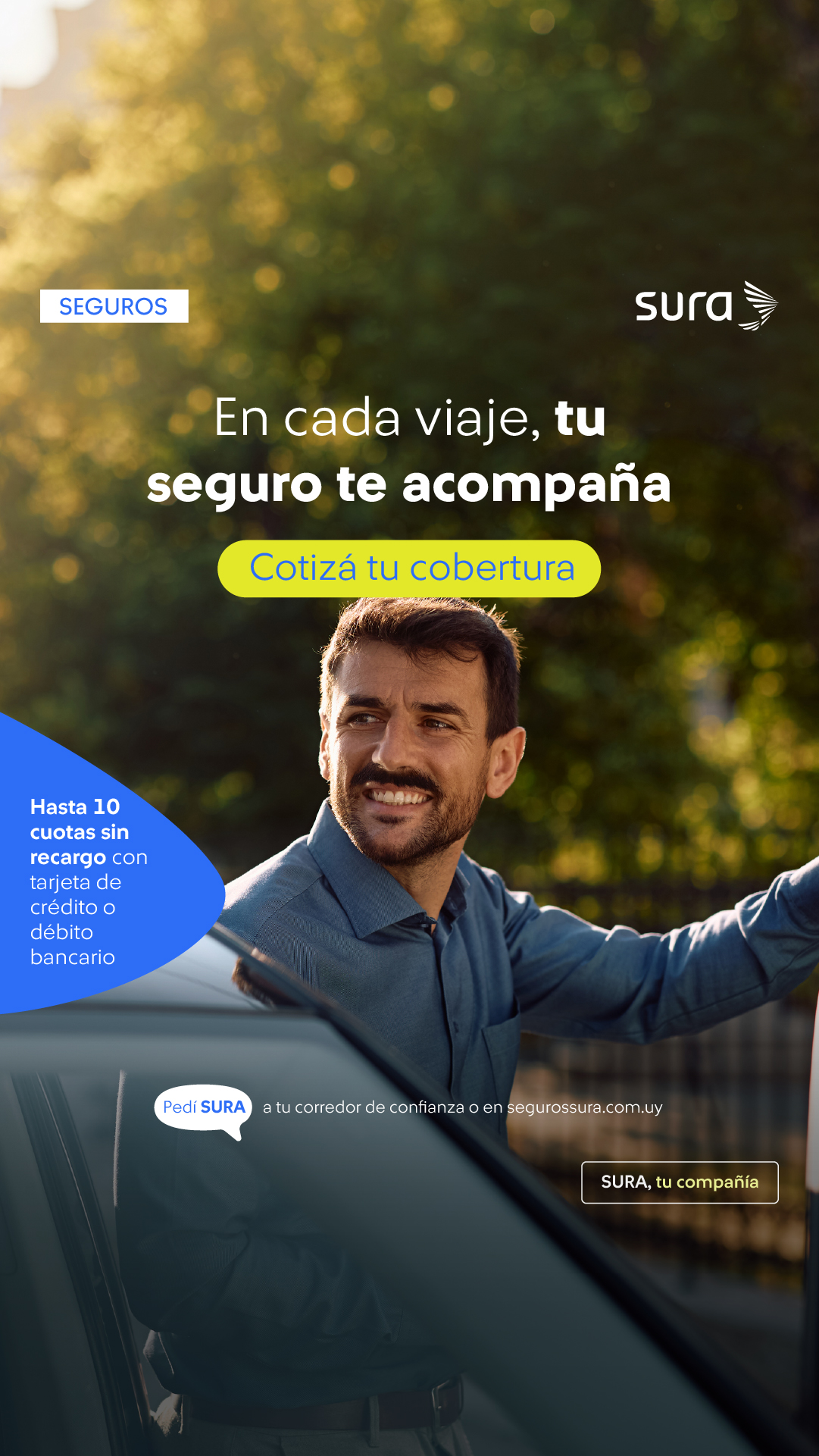 Seguros SURA Uruguay Facebook ad from May 25, 2026