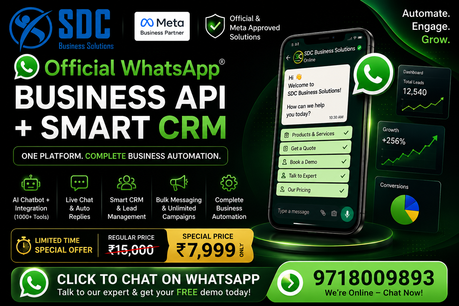 SDC Business Solutions: Digital Marketing Agency Facebook ad: Chat with us