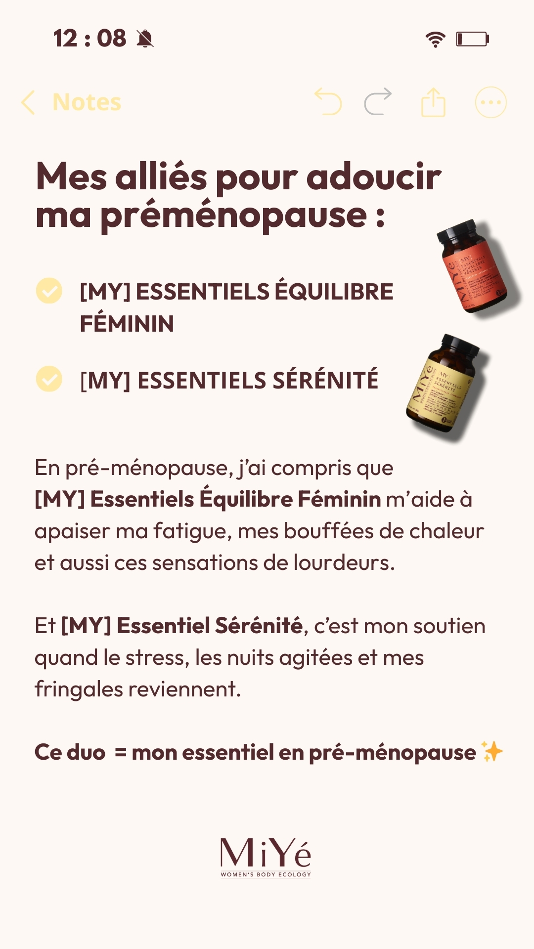 MiYé Facebook ad