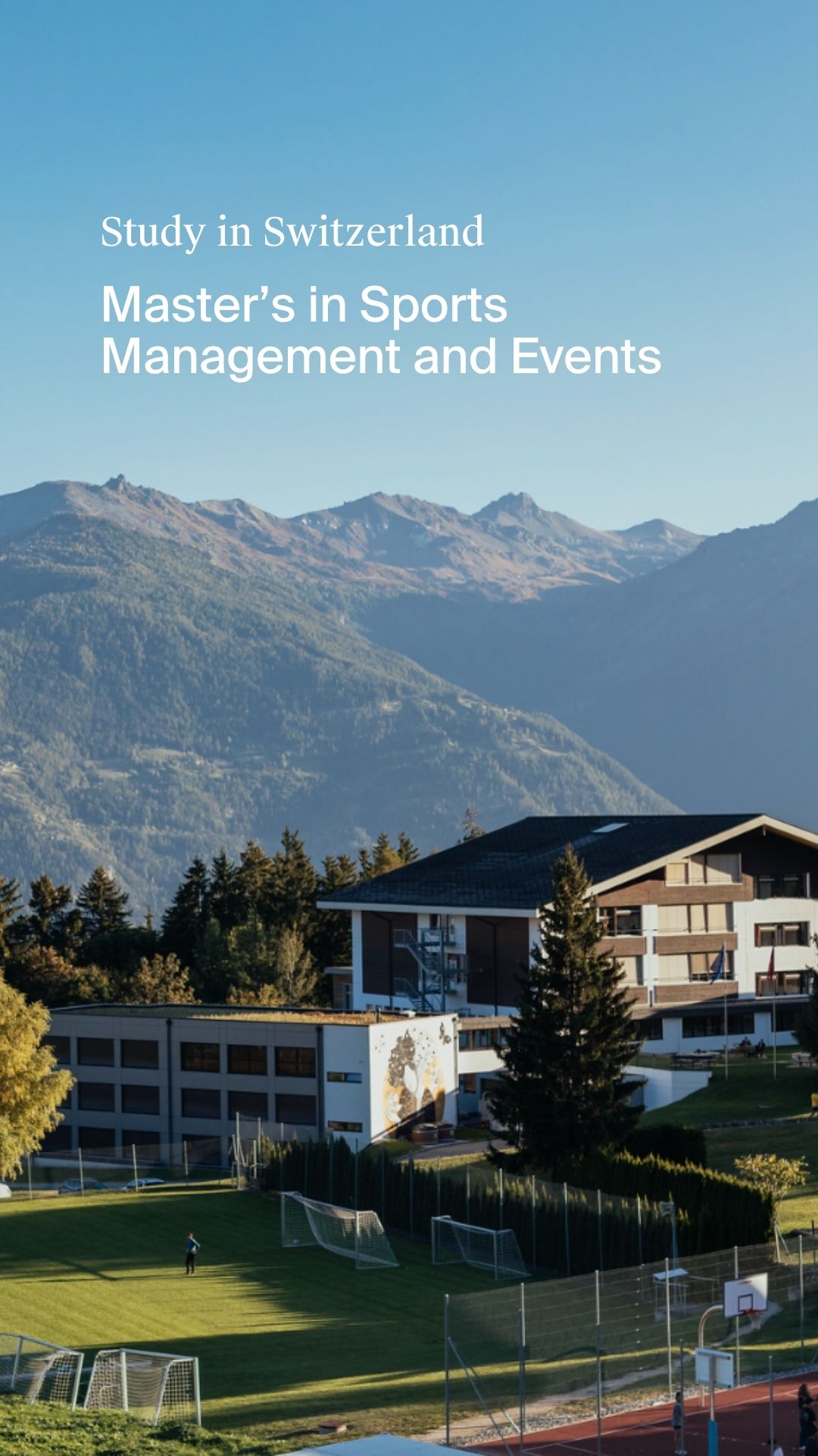 Les Roches Global Hospitality Education - Switzerland Facebook ad: Explore the global sports & events industry