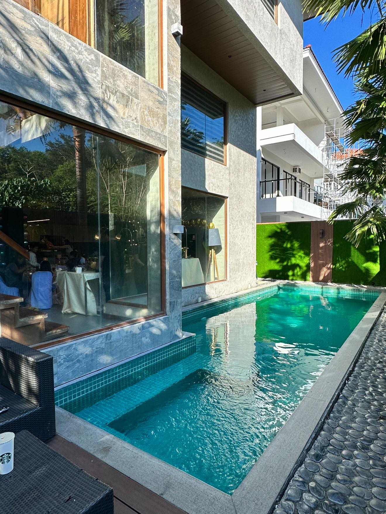 The Resthouse at Nasugbu Facebook ad: Ibiza Pool, A Beautifully Modern, Private, and Exclusive…