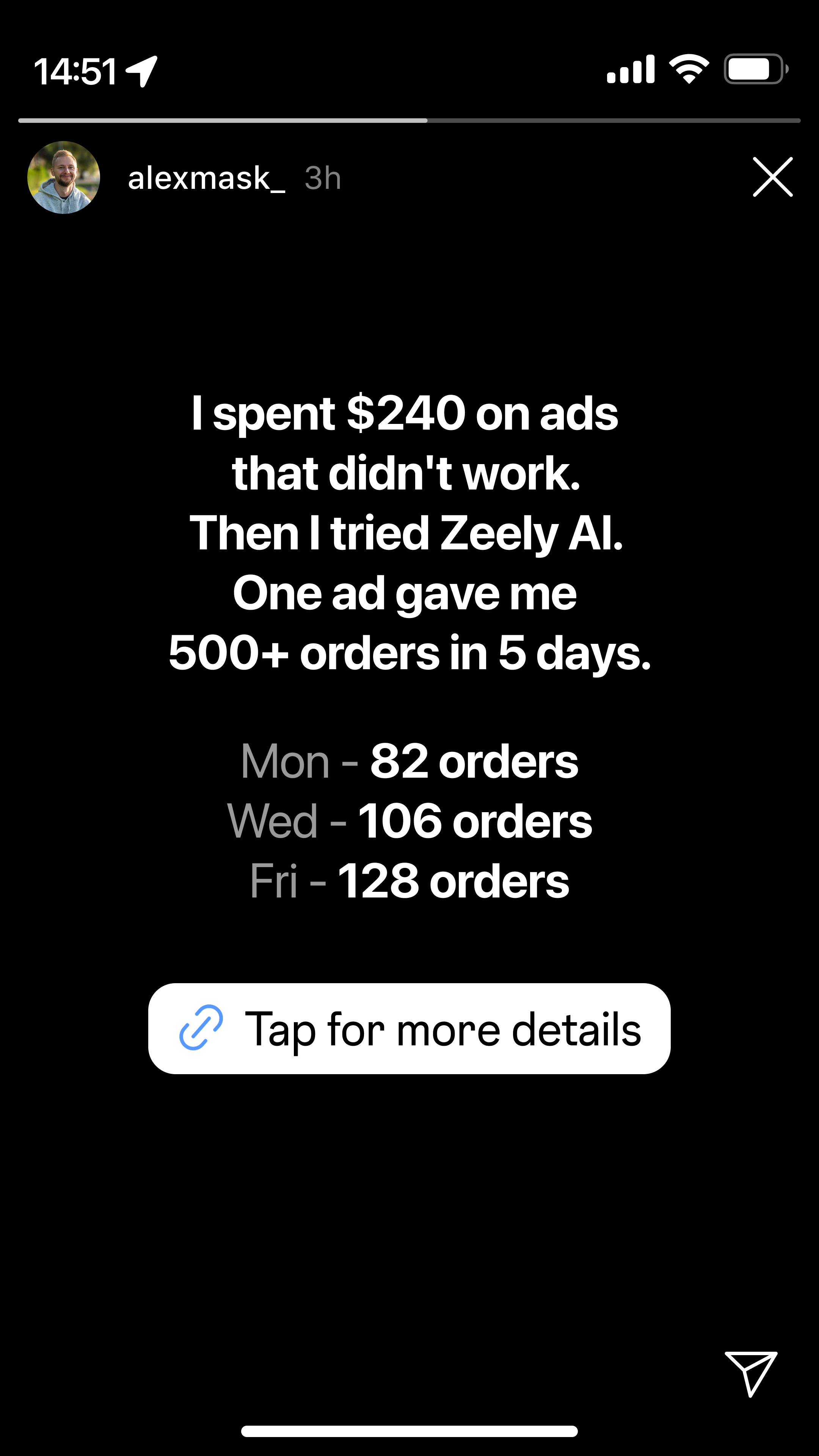 Zeely Facebook ad