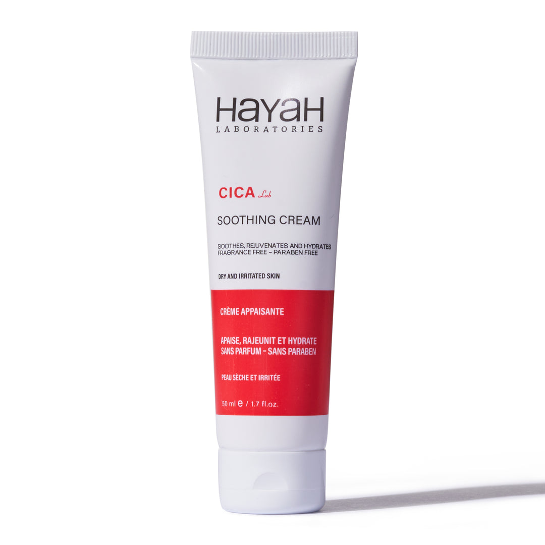 HAYAH Laboratories Facebook ad: مشاكل بشرتك كتير ولسه مش لاقية حل؟