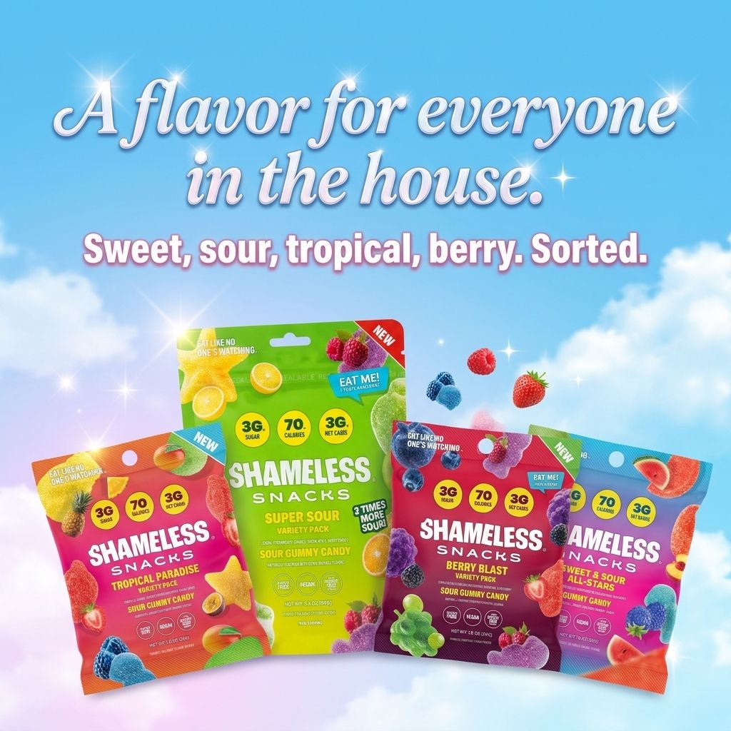 Shameless Snacks Facebook ad
