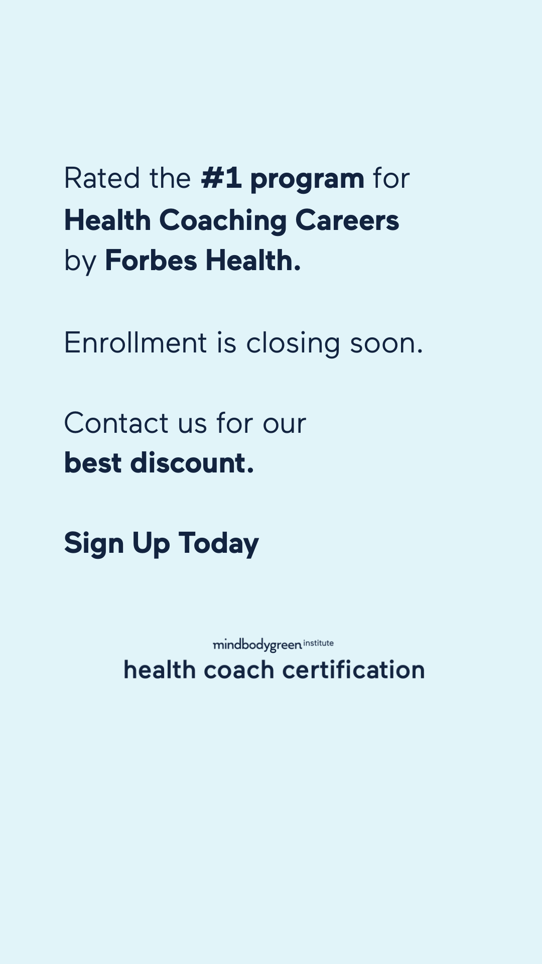 mindbodygreen Institute Facebook ad