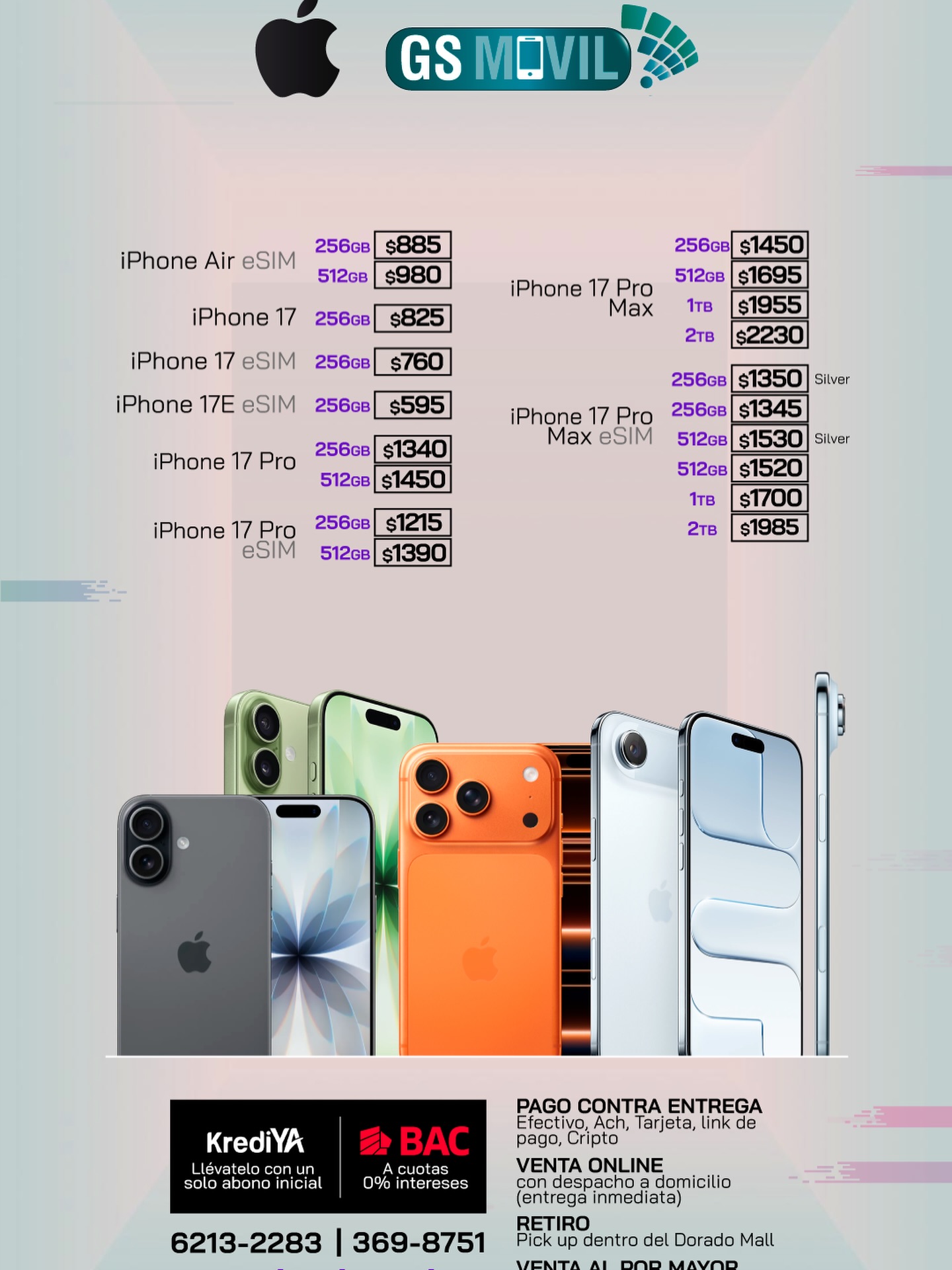 GSMovil Facebook ad: Precio actualizado del mes!