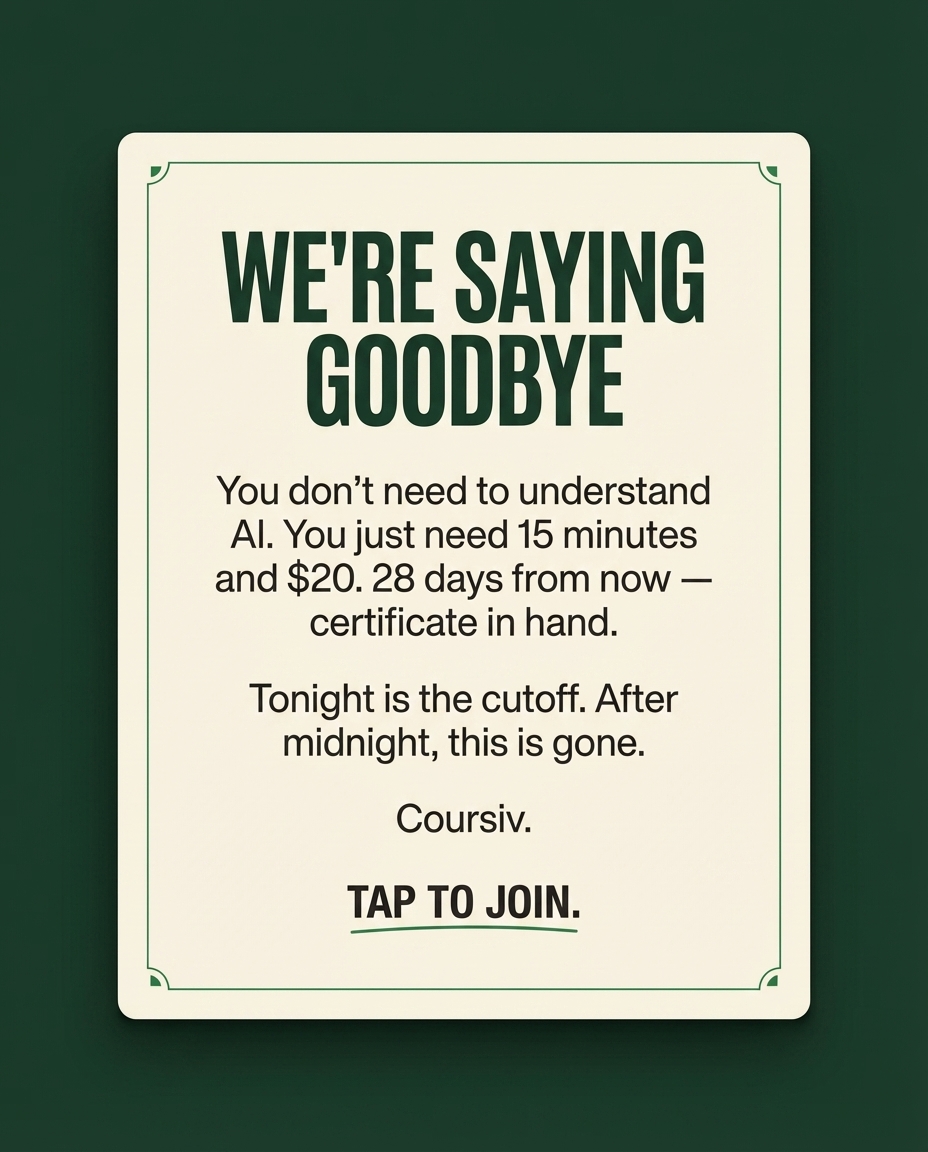 Coursiv Facebook ad