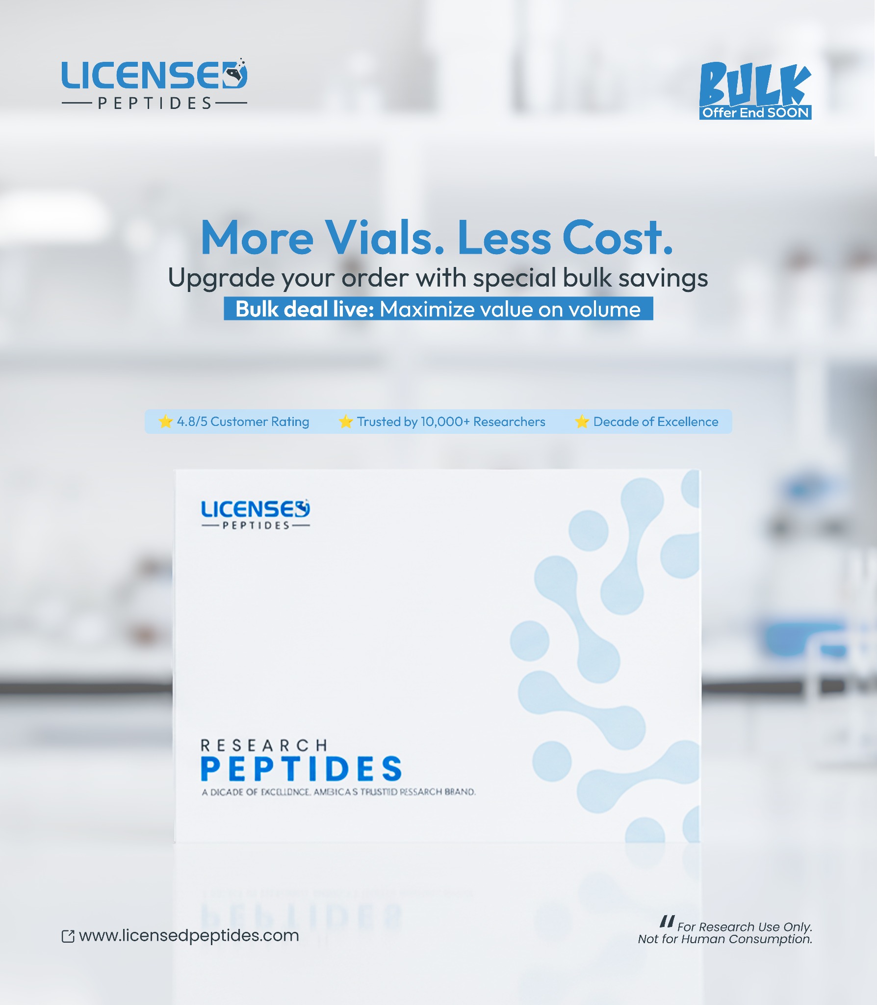 LicensedPeptides Facebook ad