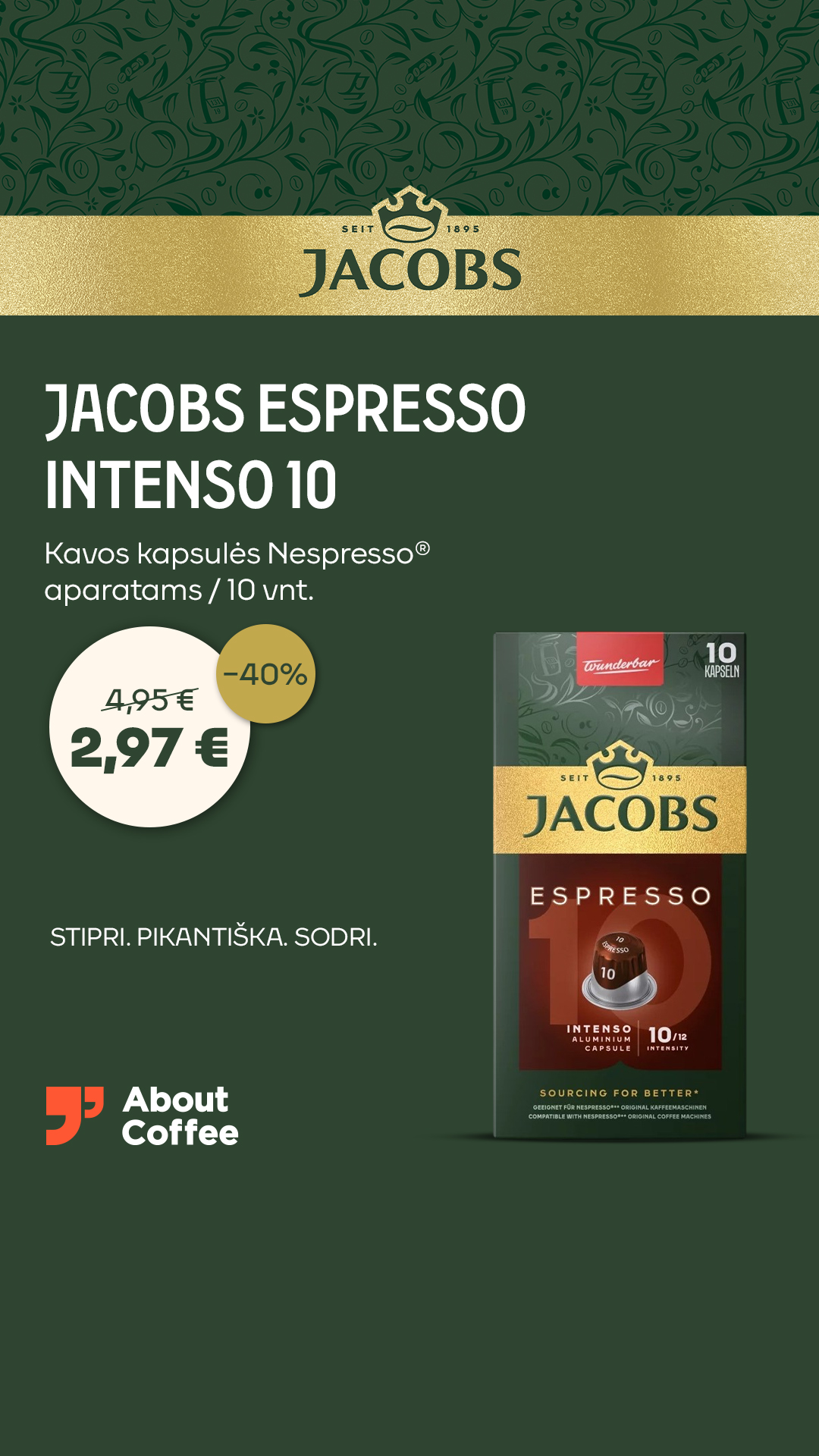 About Coffee Facebook ad