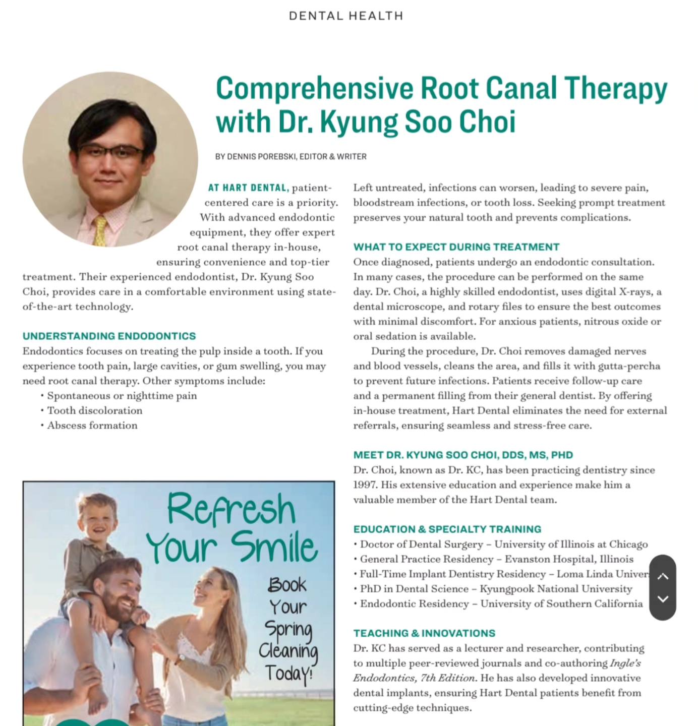 Hart Dental Facebook ad: Have you seen the latest issue of @strollinverness?