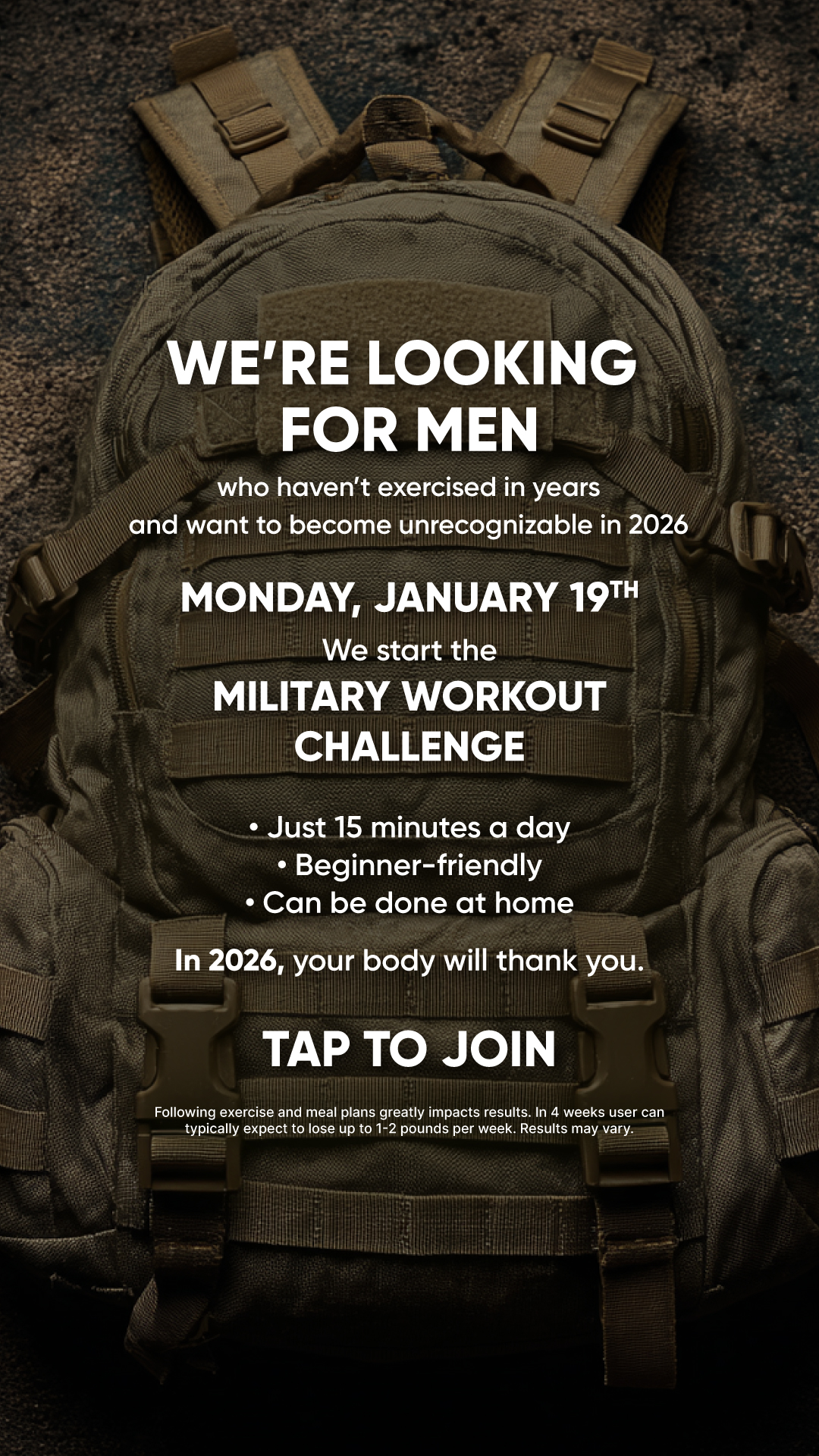 BetterMe Men Facebook ad