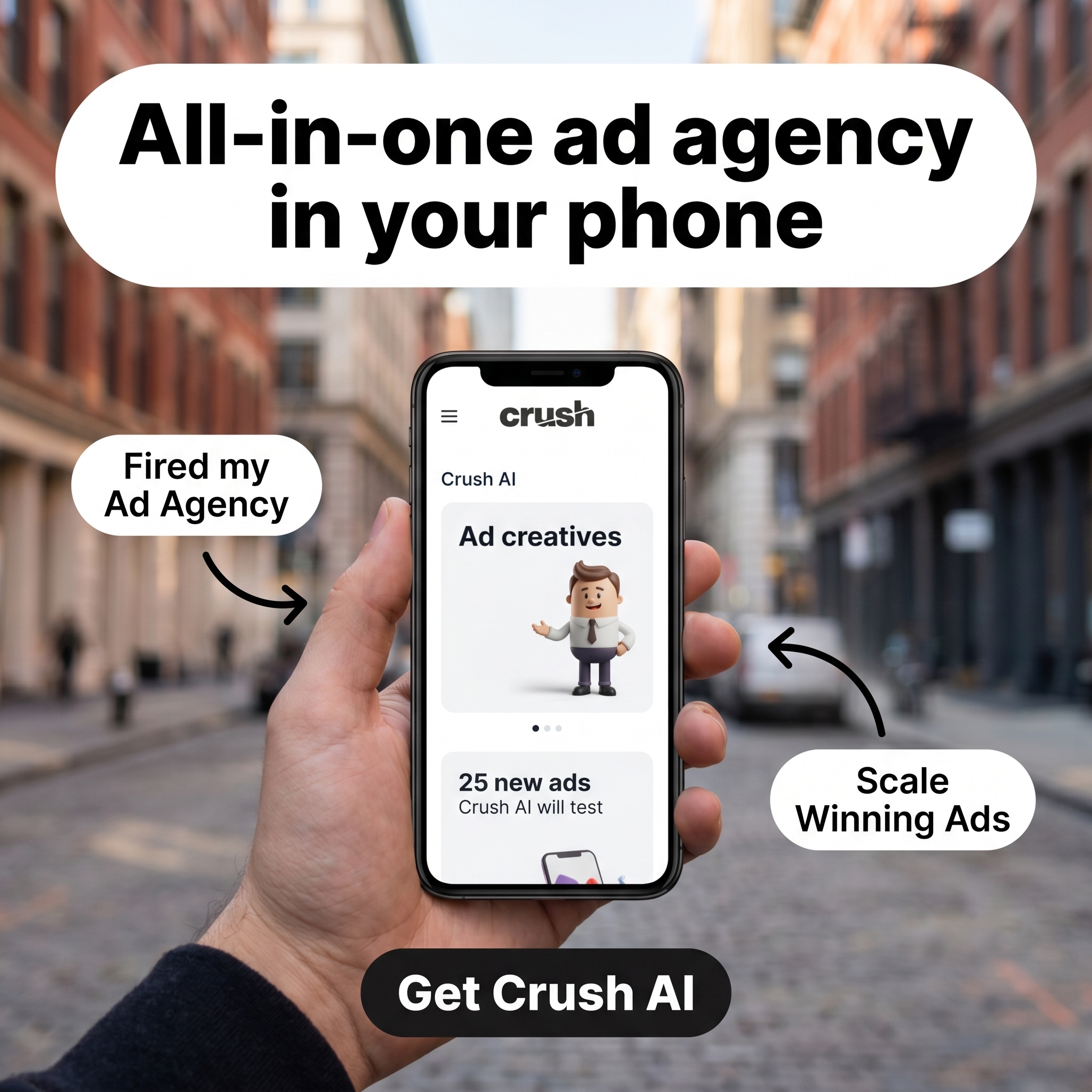trycrush.ai Facebook ad