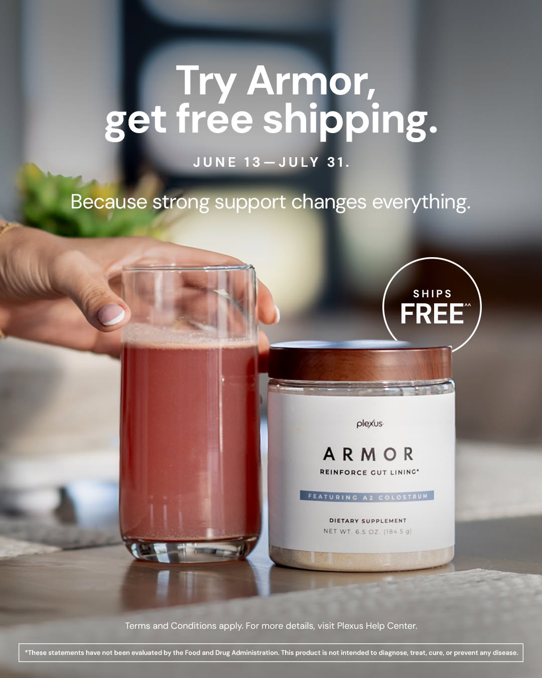 Plexus Worldwide Facebook ad: Reinforce Your Gut Lining