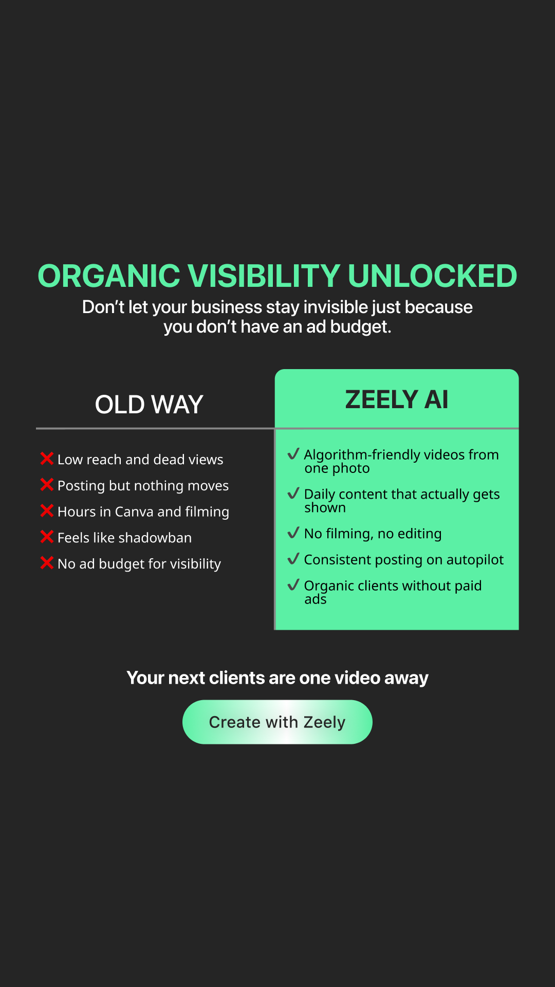 Zeely Facebook ad
