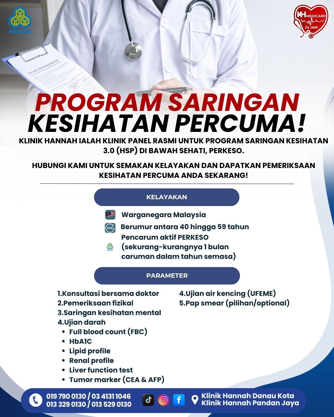 Klinik Hannah Pandan Jaya - Klinik Keluarga Anda Facebook ad