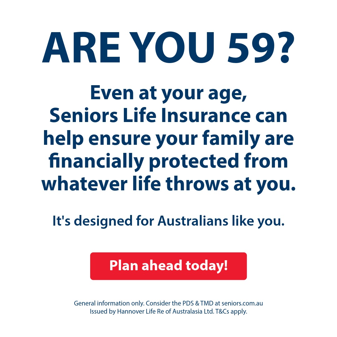 Australian Seniors Insurance Agency Facebook ad