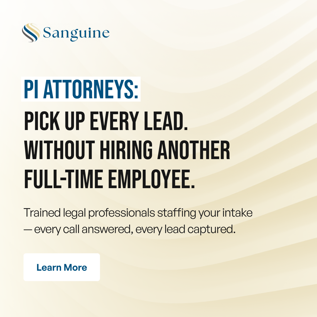 Sanguine Strategic Advisor Facebook ad: Add Trained Legal Support to Your Firm