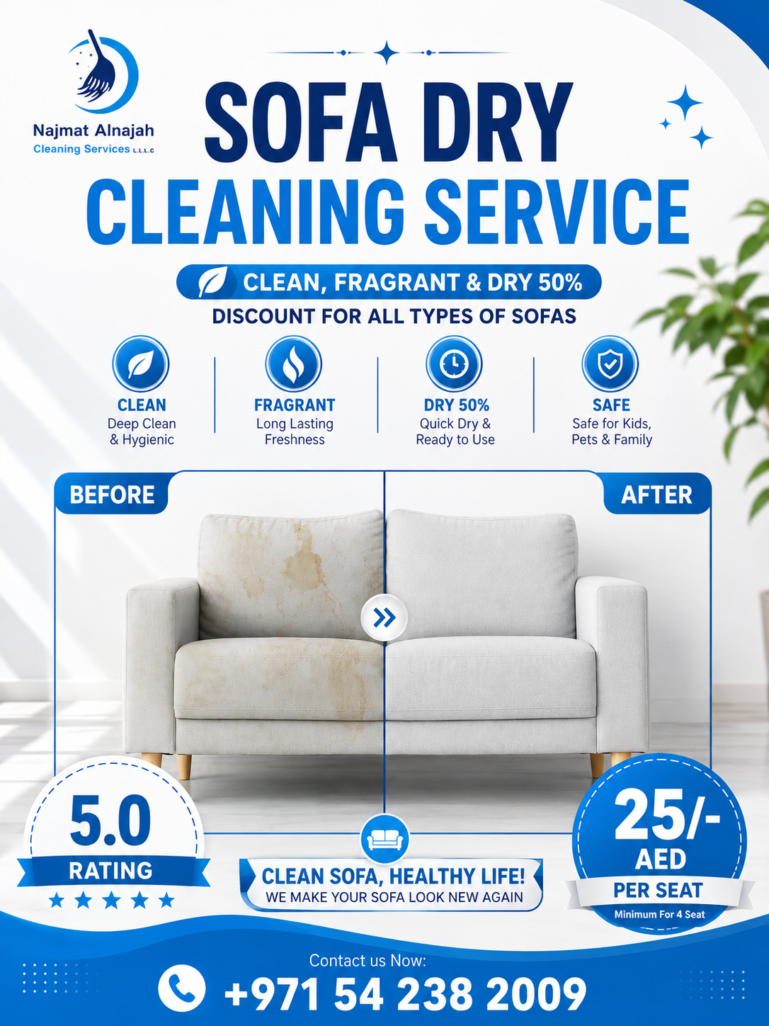 Najmat Alnajah Cleaning Services Facebook ad
