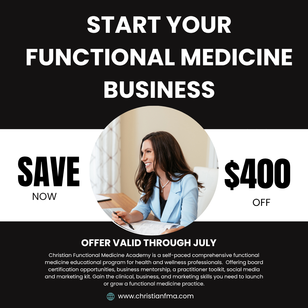 Christian Functional Medicine Academy Facebook ad: Free Webinar!