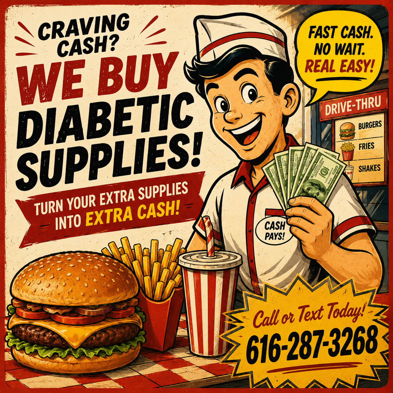 The Diabetic Influencer Facebook ad: Local to Grandville, MI