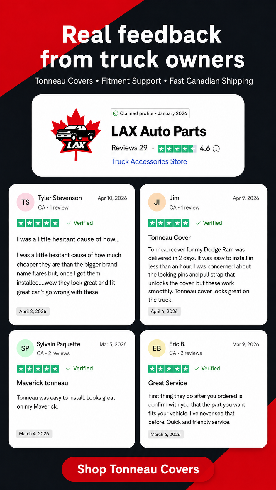 LAX Auto Parts Inc. Facebook ad: Ready to Upgrade Your Truck?