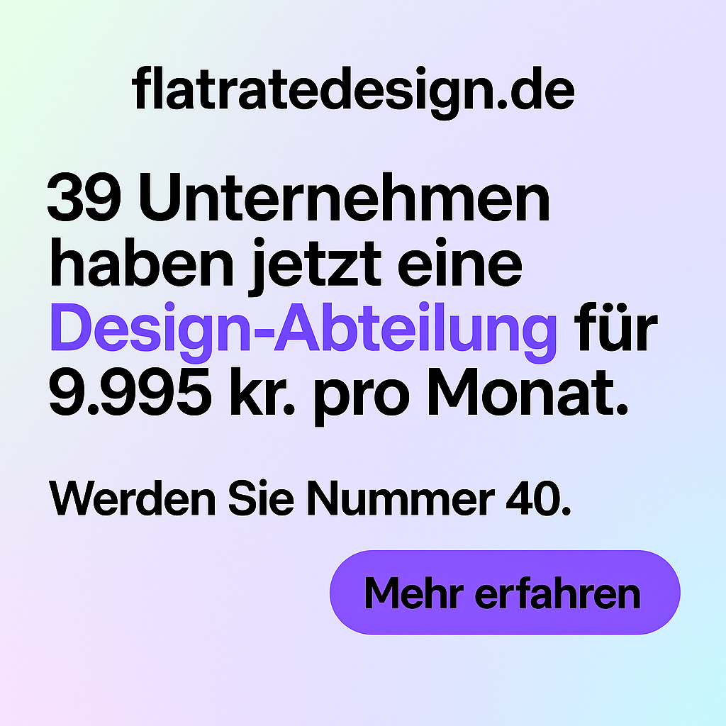 Flat Rate Design Facebook ad