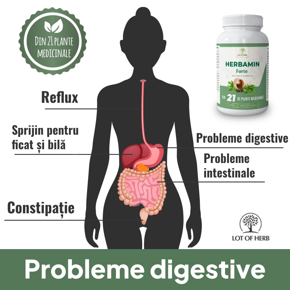 Lot of Herb - România Facebook ad: Pentru probleme digestive.