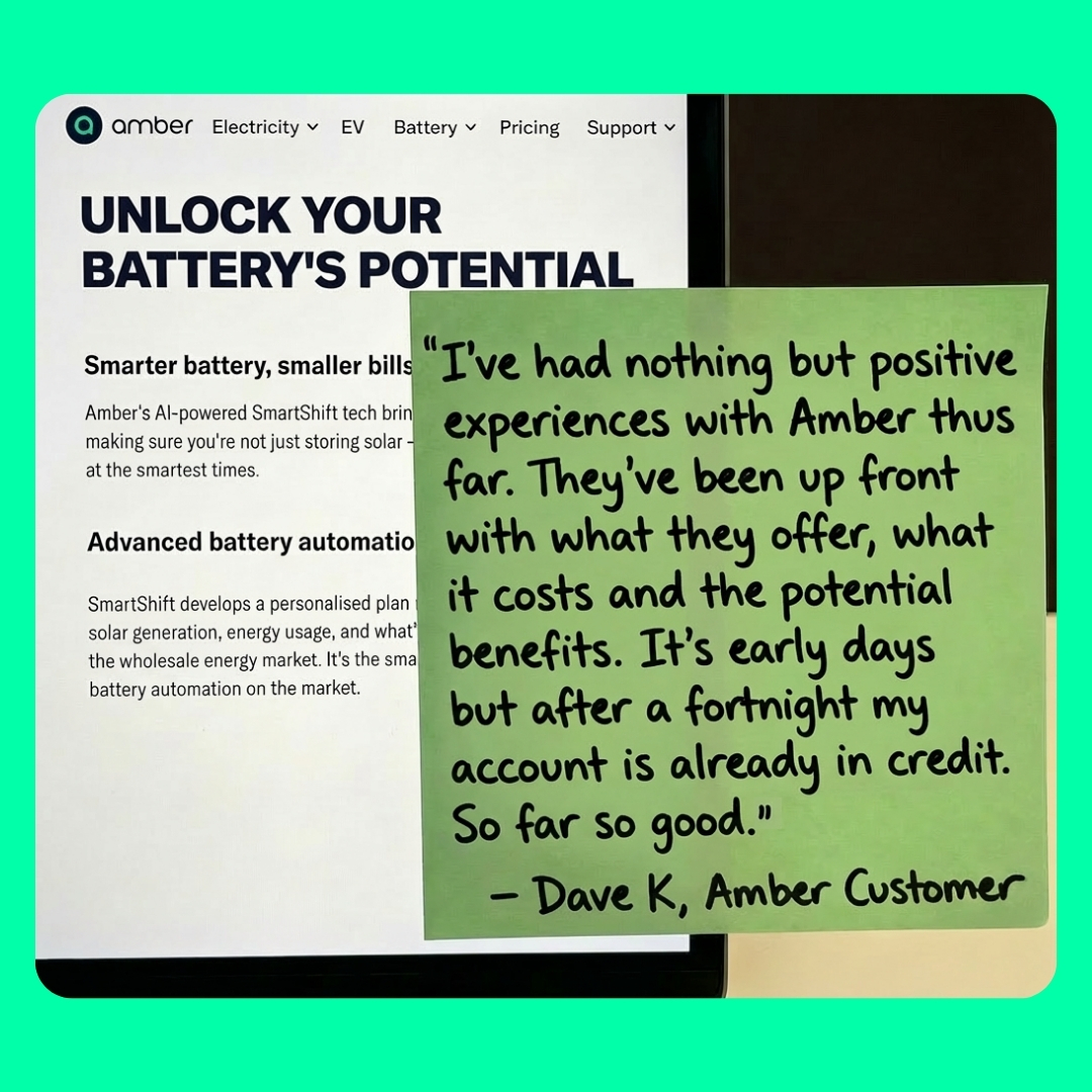Amber Electric Facebook ad: Save with wholesale