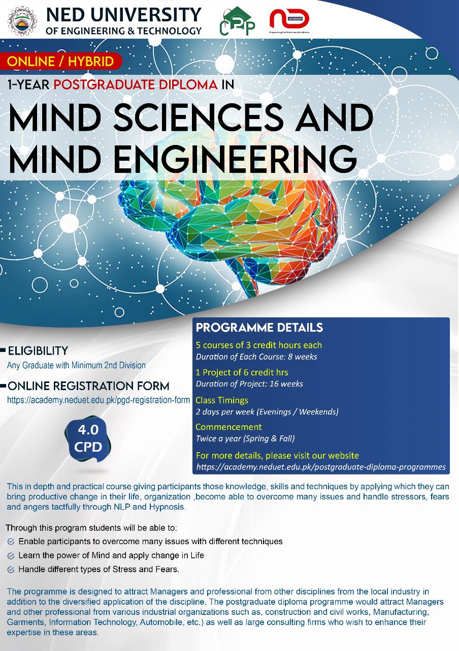 NED Academy, NED University of Engineering & Technology, Karachi Facebook ad