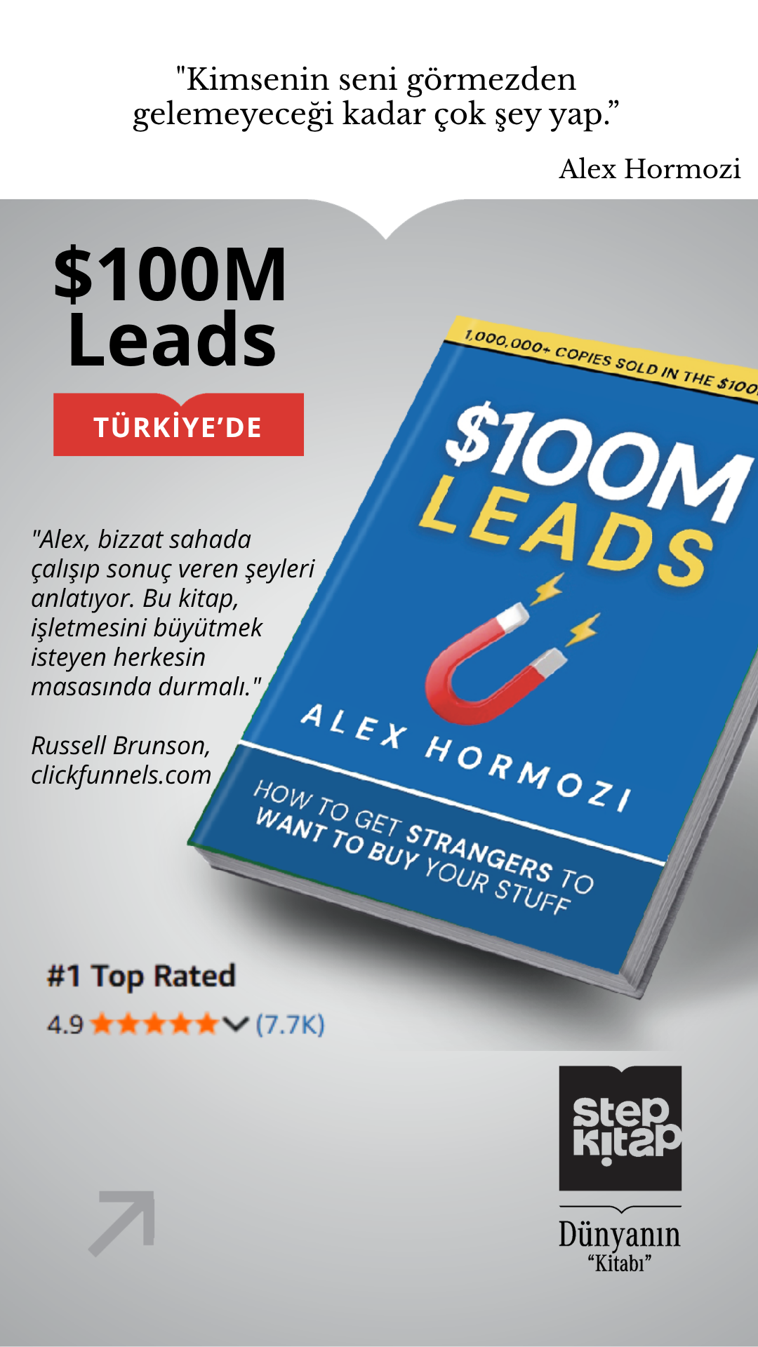 Step Kitap Facebook ad: $100M Leads Türkiye'de!