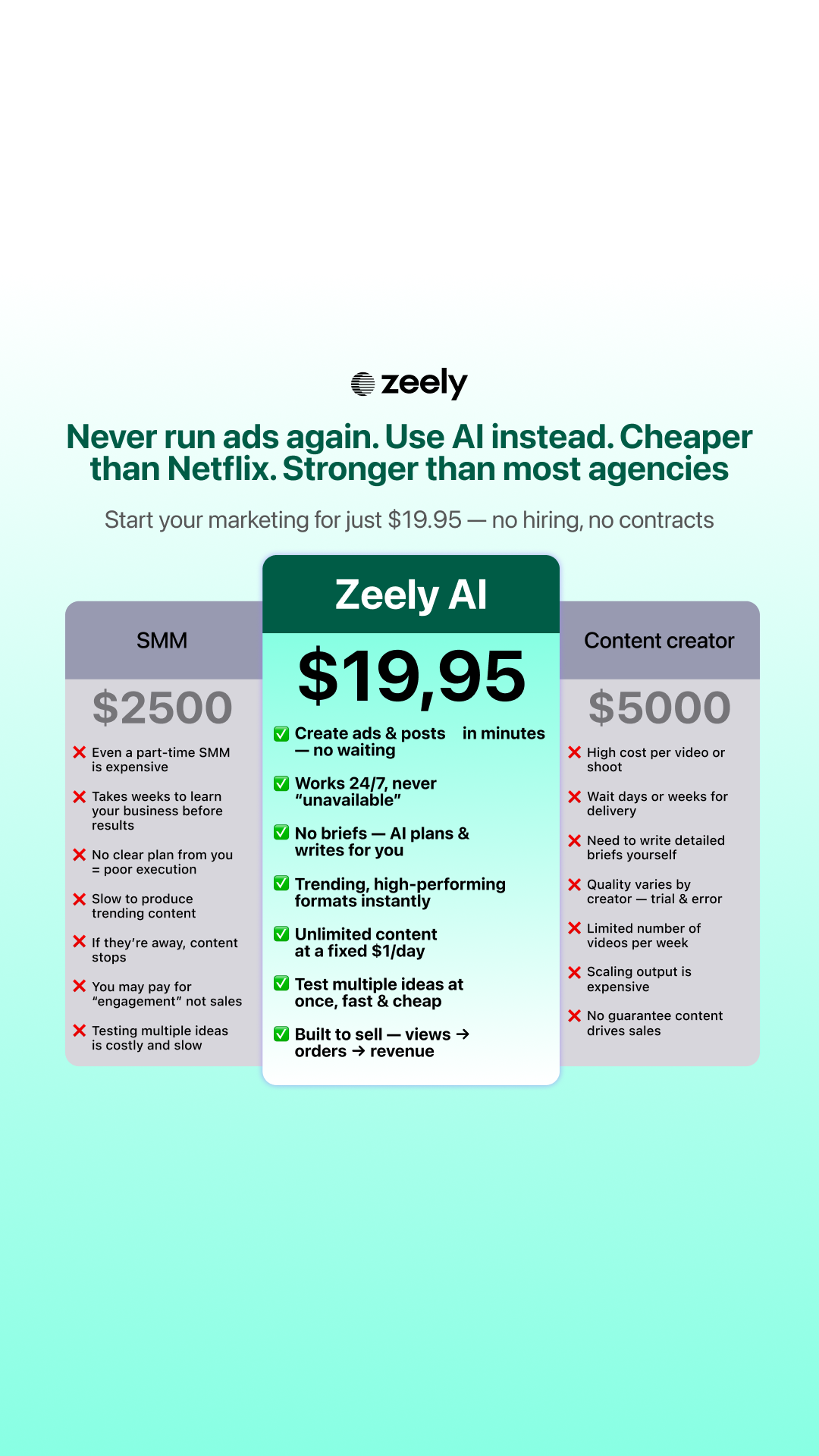 Zeely Facebook ad