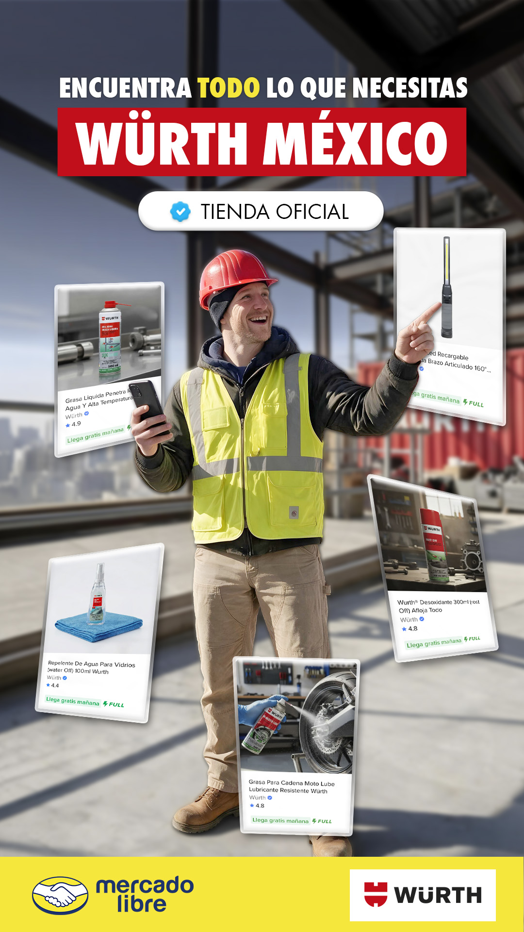 Würth México Facebook ad: Würth México: Ahora en Mercado Libre