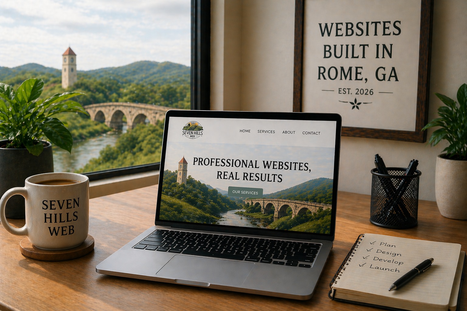 Seven Hills Web Facebook ad: NW Georgia business owners - if your business…