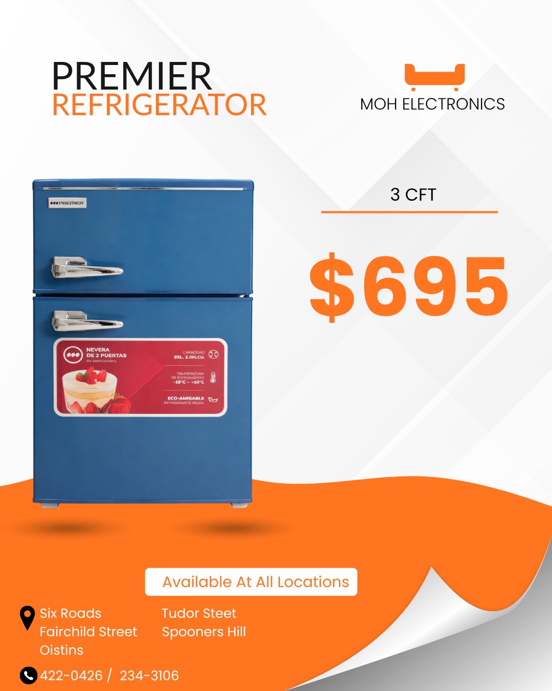 mohelectronics Facebook ad: Visit or call/WhatsApp us at any of our…