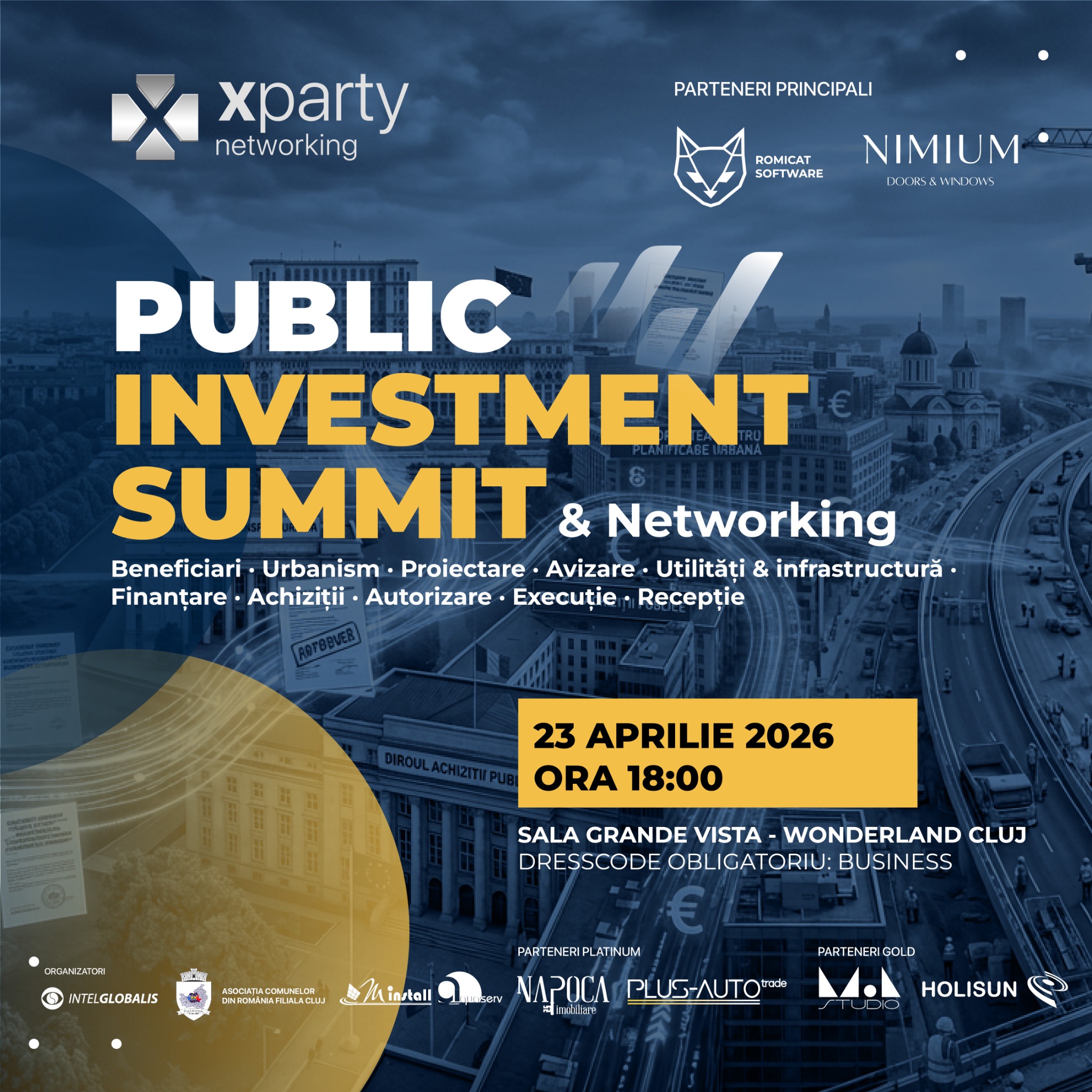 X Party & Networking Facebook ad: Public Investment Summit & Networking