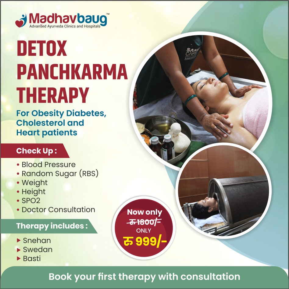Madhavbaug Facebook ad: Book Detox @ 999 Only