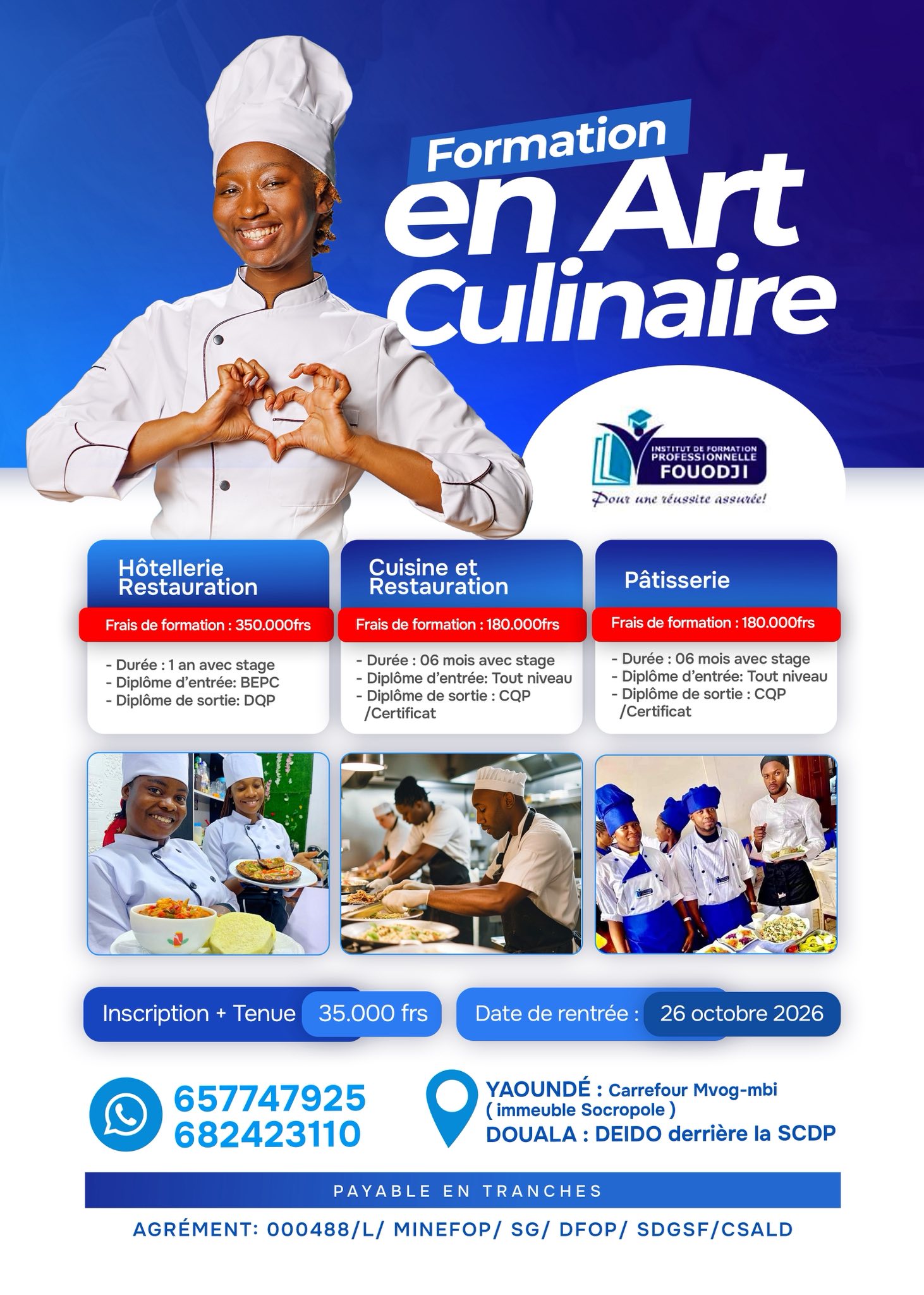 Institut de Formation Professionnelle Fouodji - IFPF Facebook ad