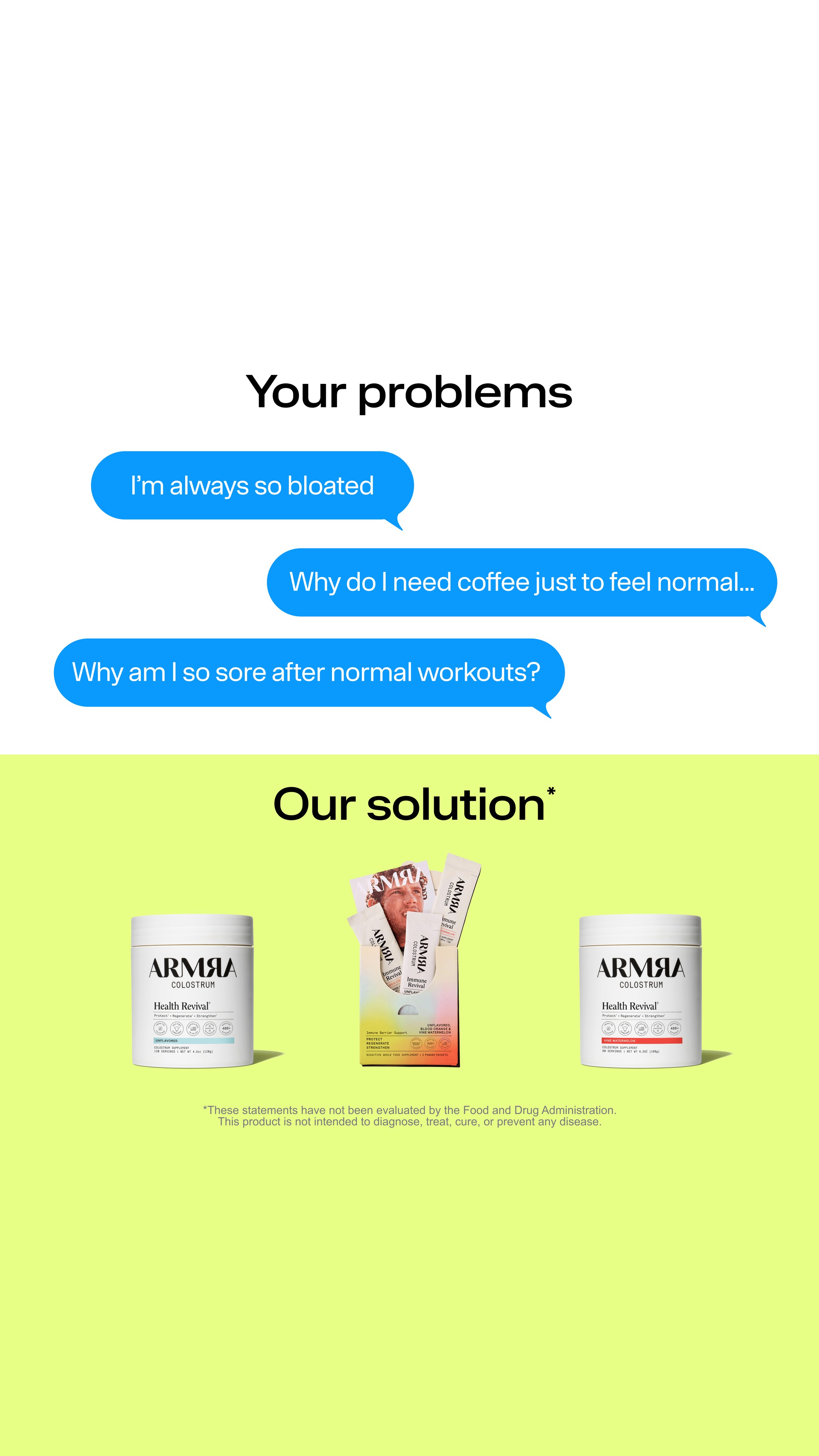 ARMRA Facebook ad