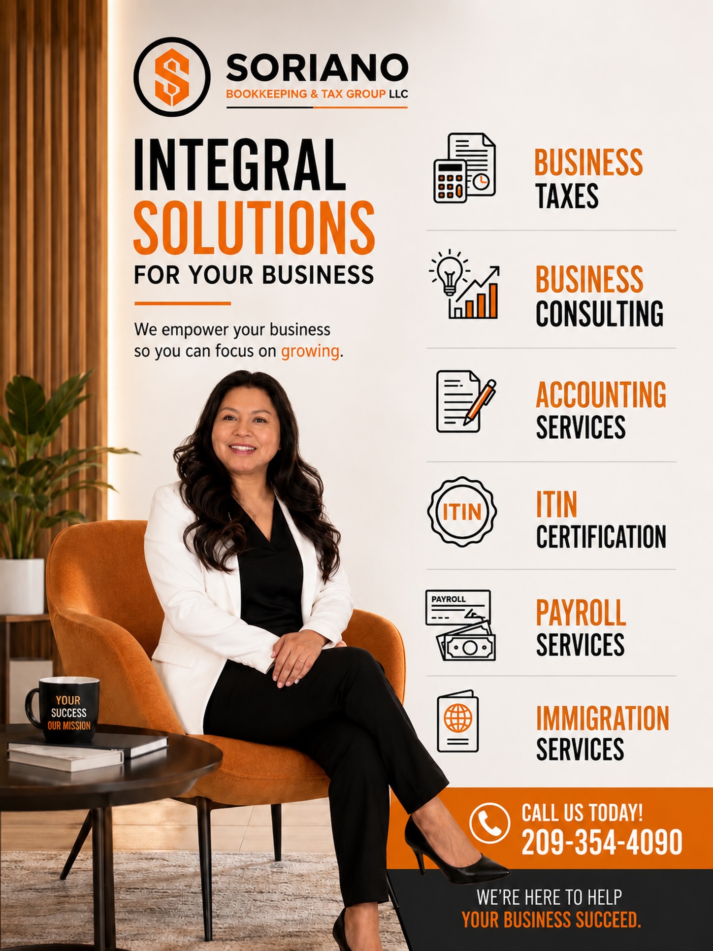 Soriano Bookkeeping and Tax Group LLC Facebook ad: Tired of numbers and paperwork taking away your…