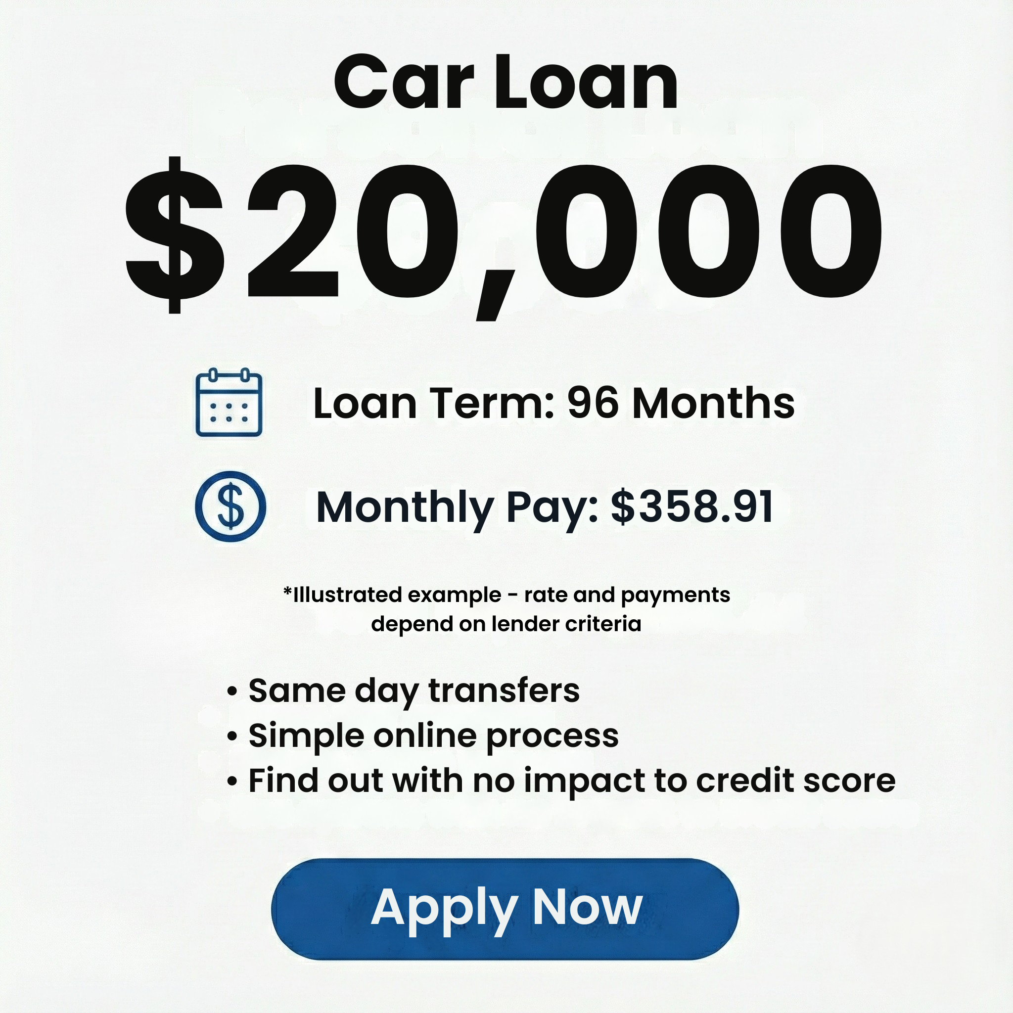 My Auto Approval Facebook ad: See Car Loan Options With No Credit Score Risk