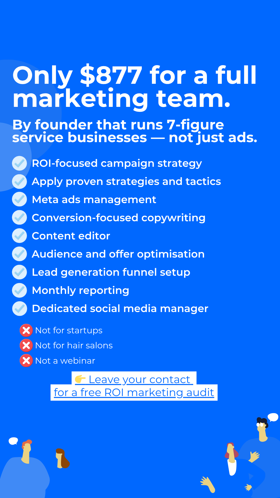 Kwgrood Facebook ad: Optimise for sales, not leads.
