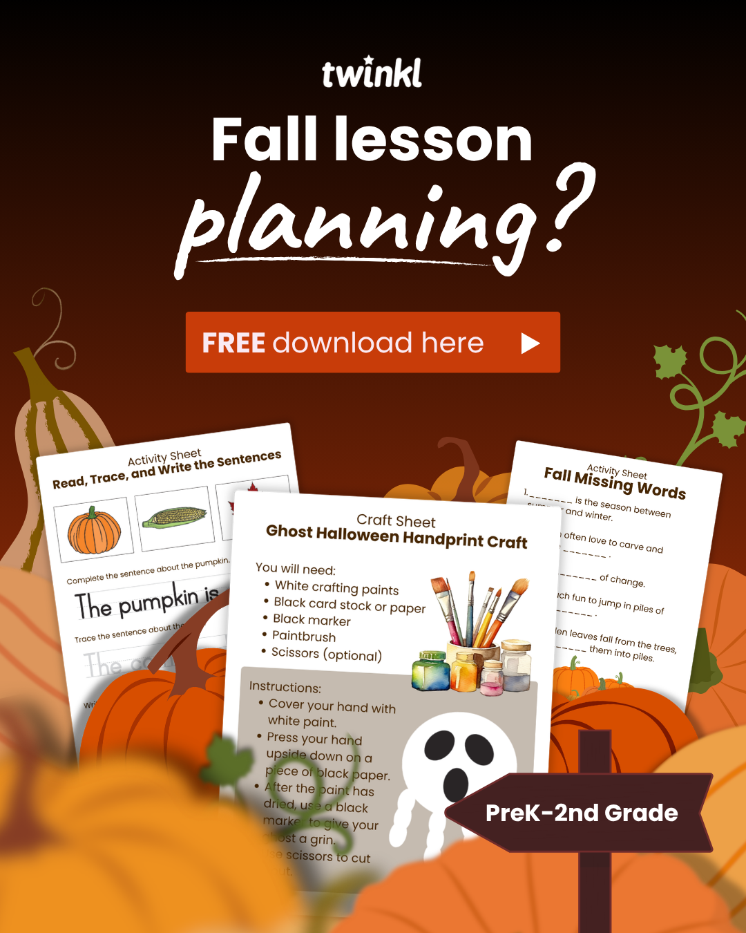Twinkl Teaching Resources - United States Facebook ad: Sip & print