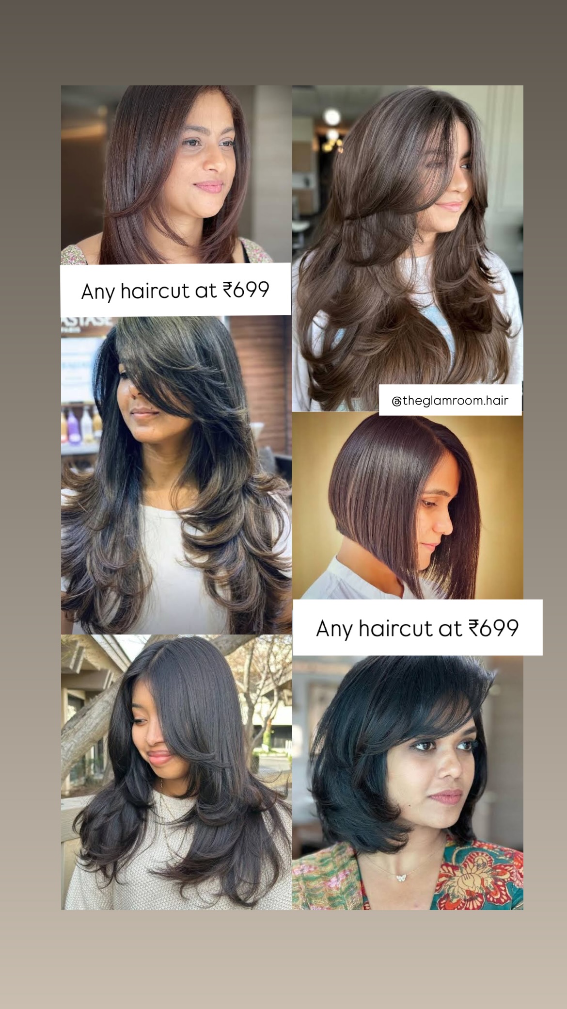 The glam room - hair salon Facebook ad