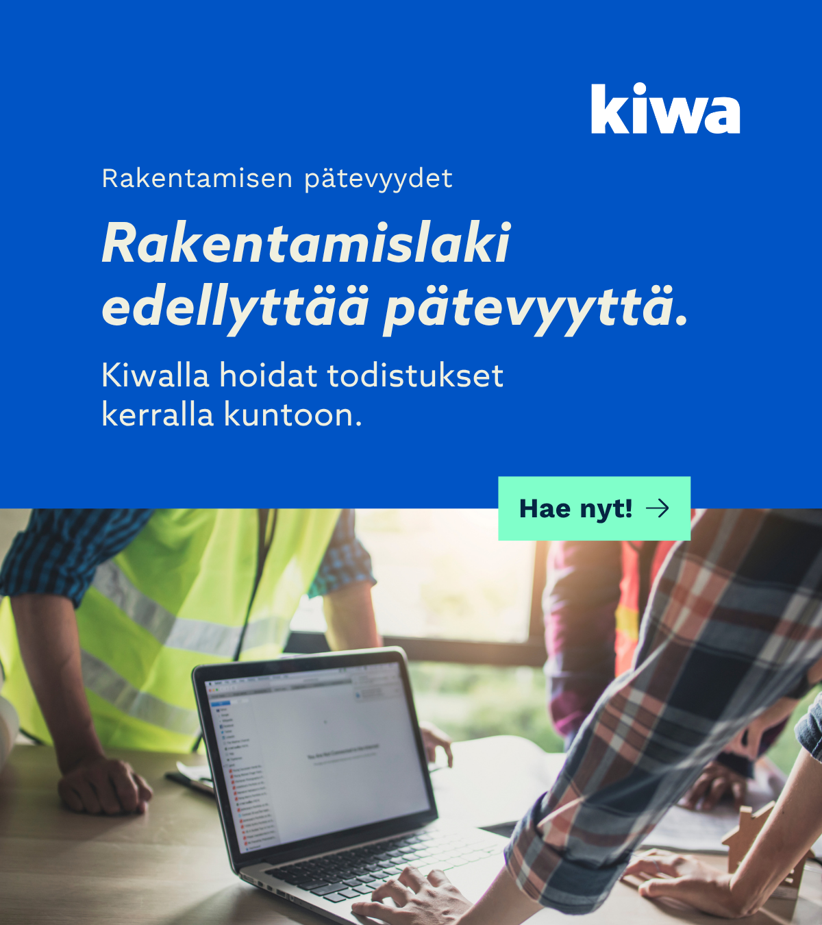 Kiwa Suomi Facebook ad
