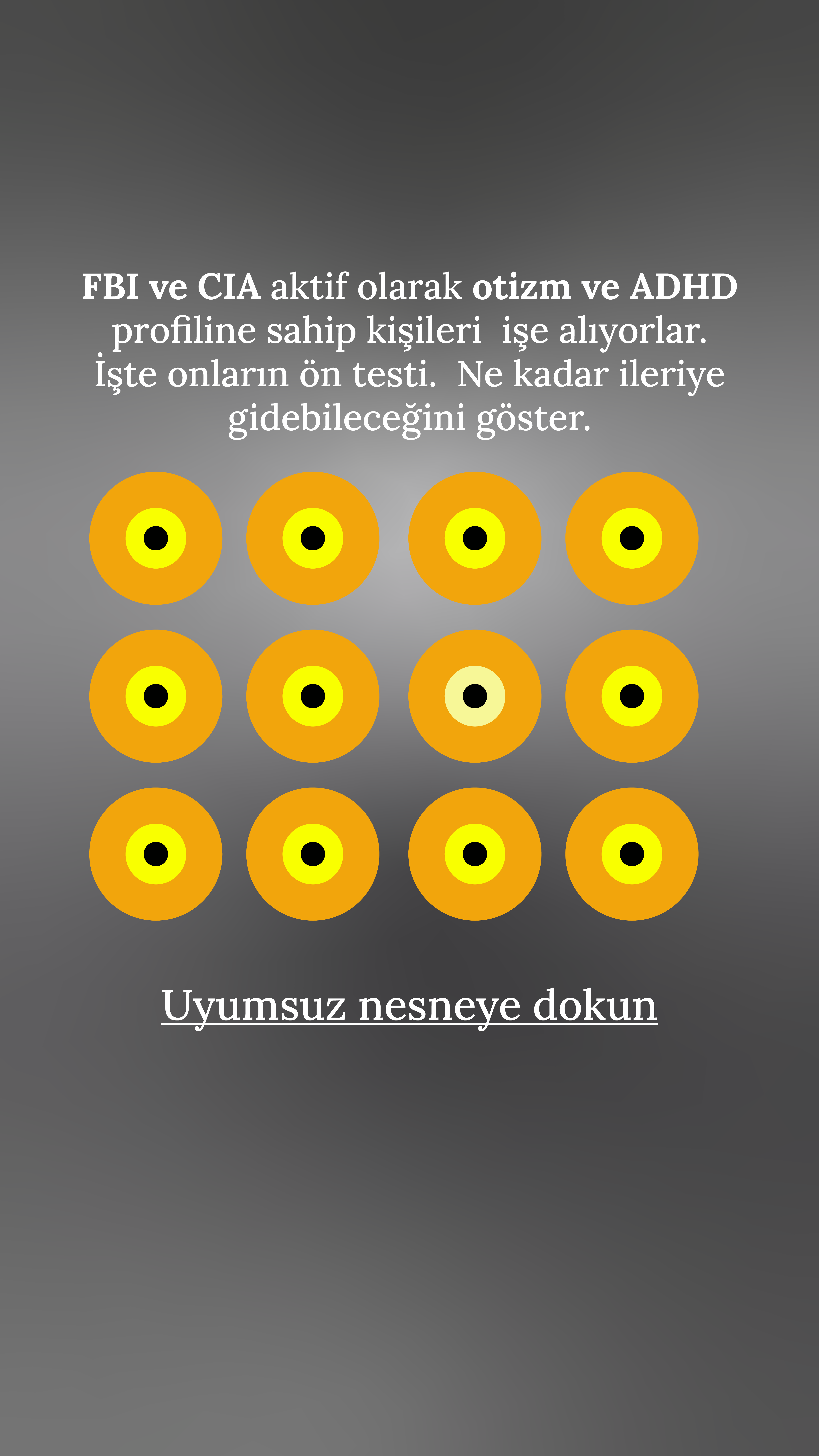 International Brain Test Facebook ad