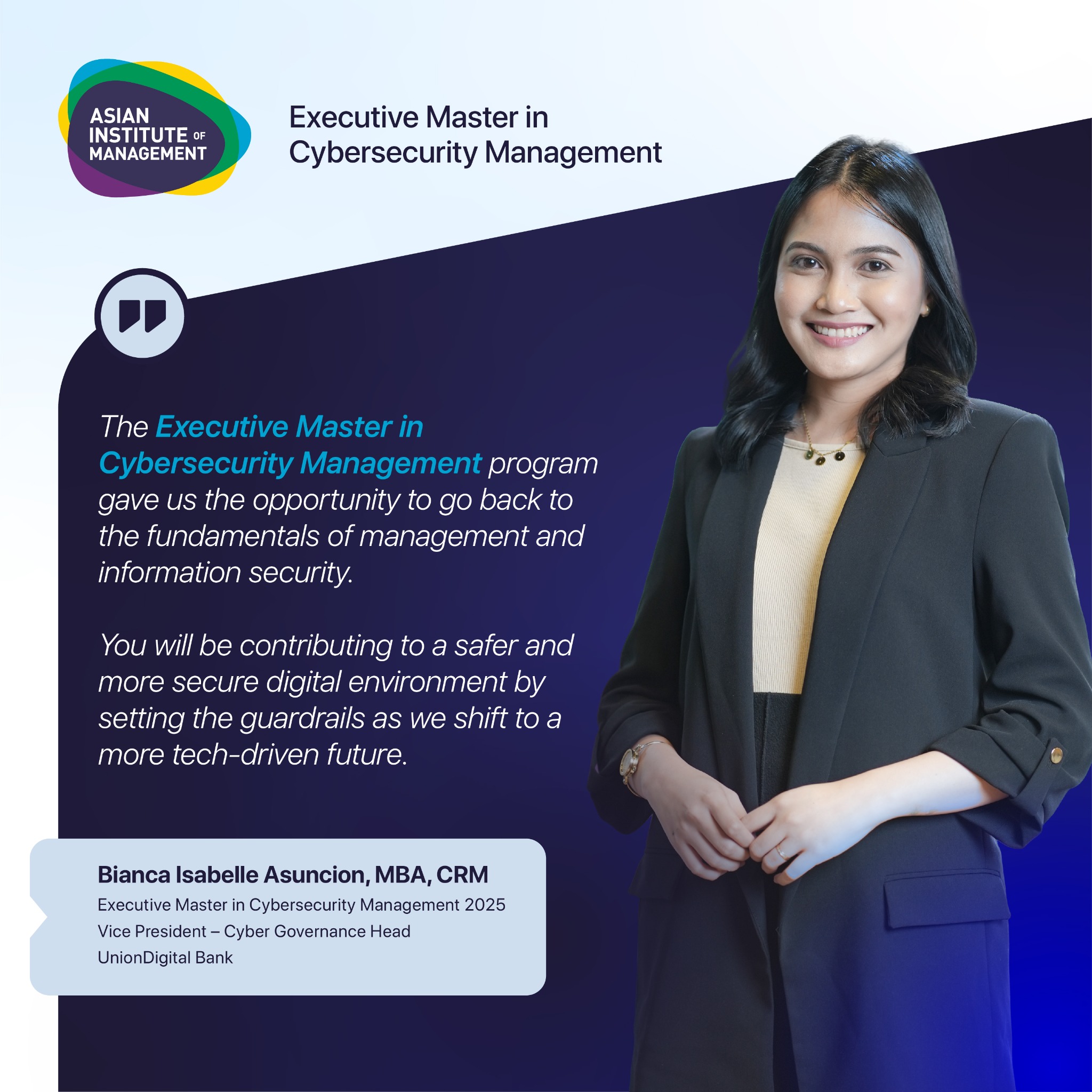 Asian Institute of Management Facebook ad