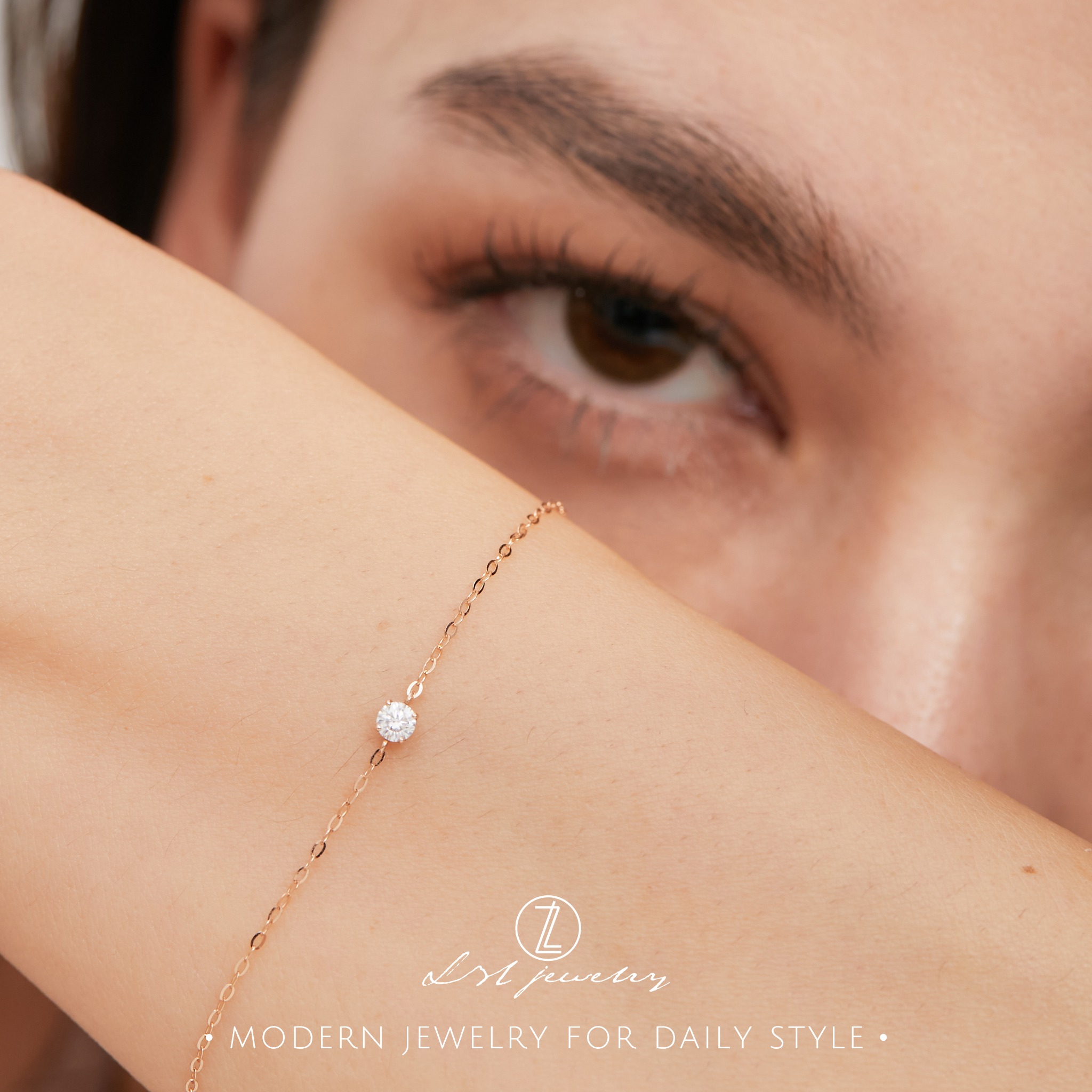 LZL Jewelry 輕珠寶飾品 Facebook ad: EPOCH | 訂製 | 永恆單鑽手鍊